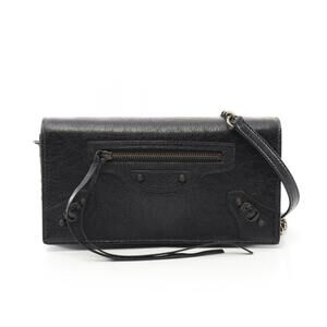 Balenciaga CITY Shoulder Bag Leather Black